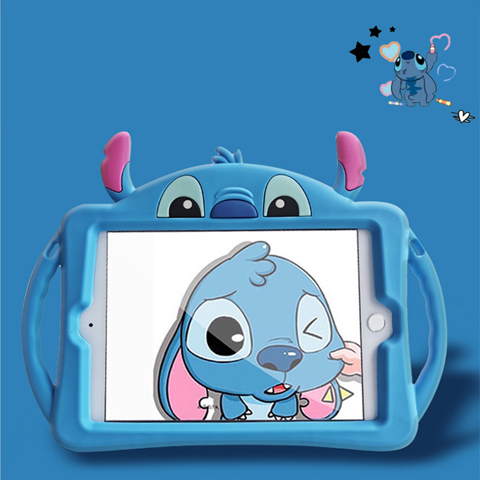 Stitch Ipad Case Ipad Case avec stand Cartoon Ipad2020 Case Etsy