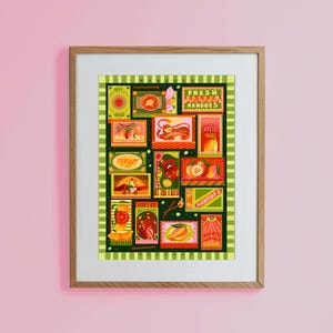Mango och tändstickor illustration