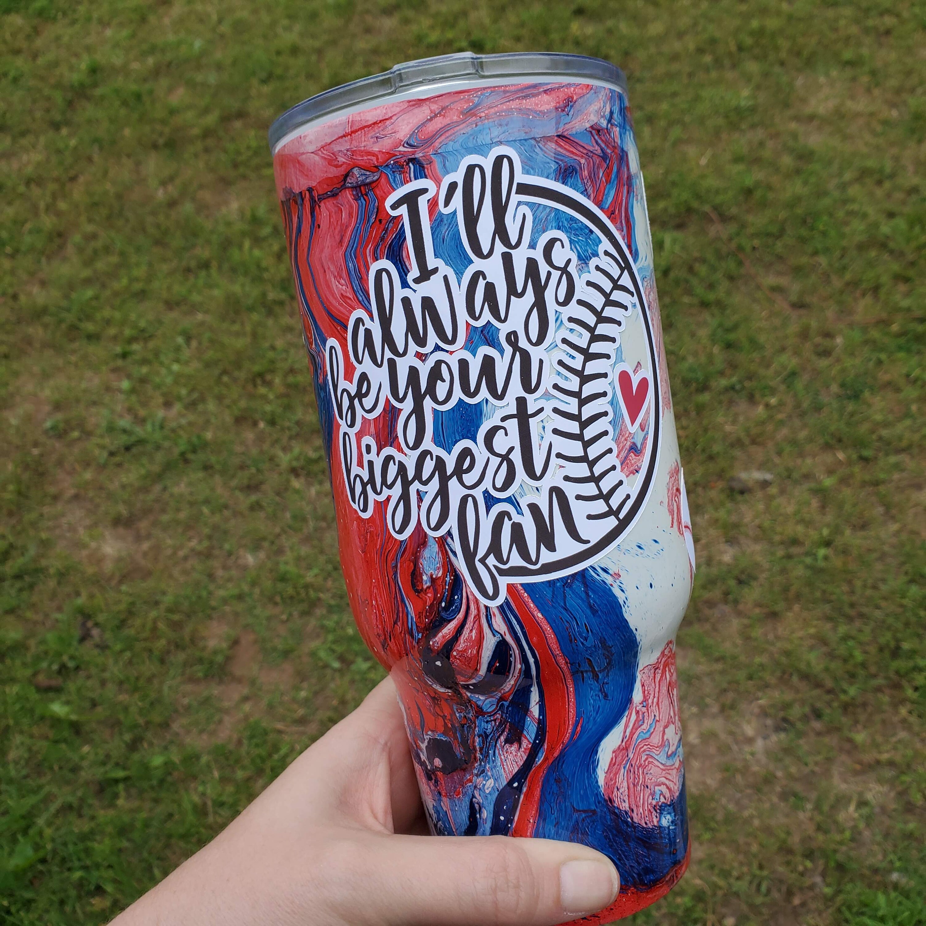 32 oz tumbler baseball tumbler Etsy