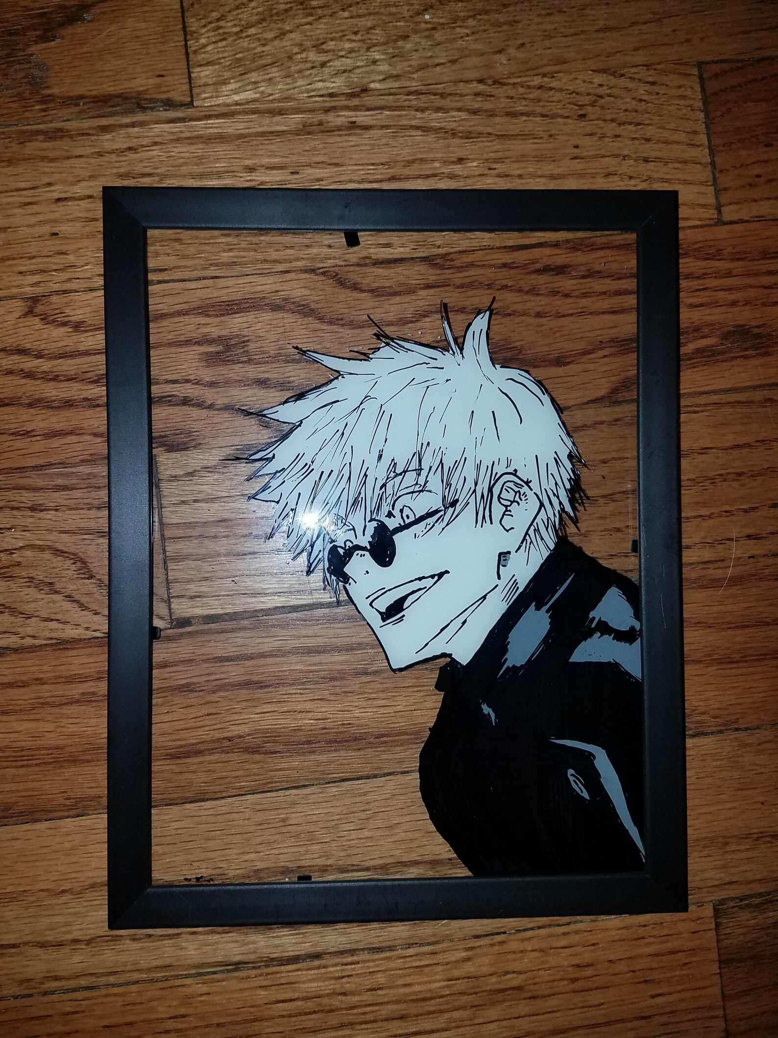 Gojo Glass Painting Jujutsu Kaisen Etsy UK