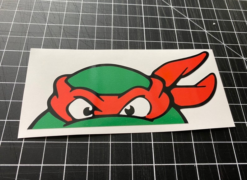 Teenage Mutant Ninja Turtles TMNT Sticker Pack 4 Car Window Peeker Decal Laptop Stickers