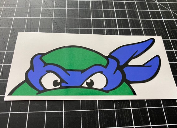 Teenage Mutant Ninja Turtles TMNT Sticker Pack 4 Car Window Peeker Decal Laptop Stickers