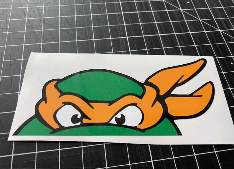 Teenage Mutant Ninja Turtles TMNT Sticker Pack 4 Car Window Peeker Decal Laptop Stickers