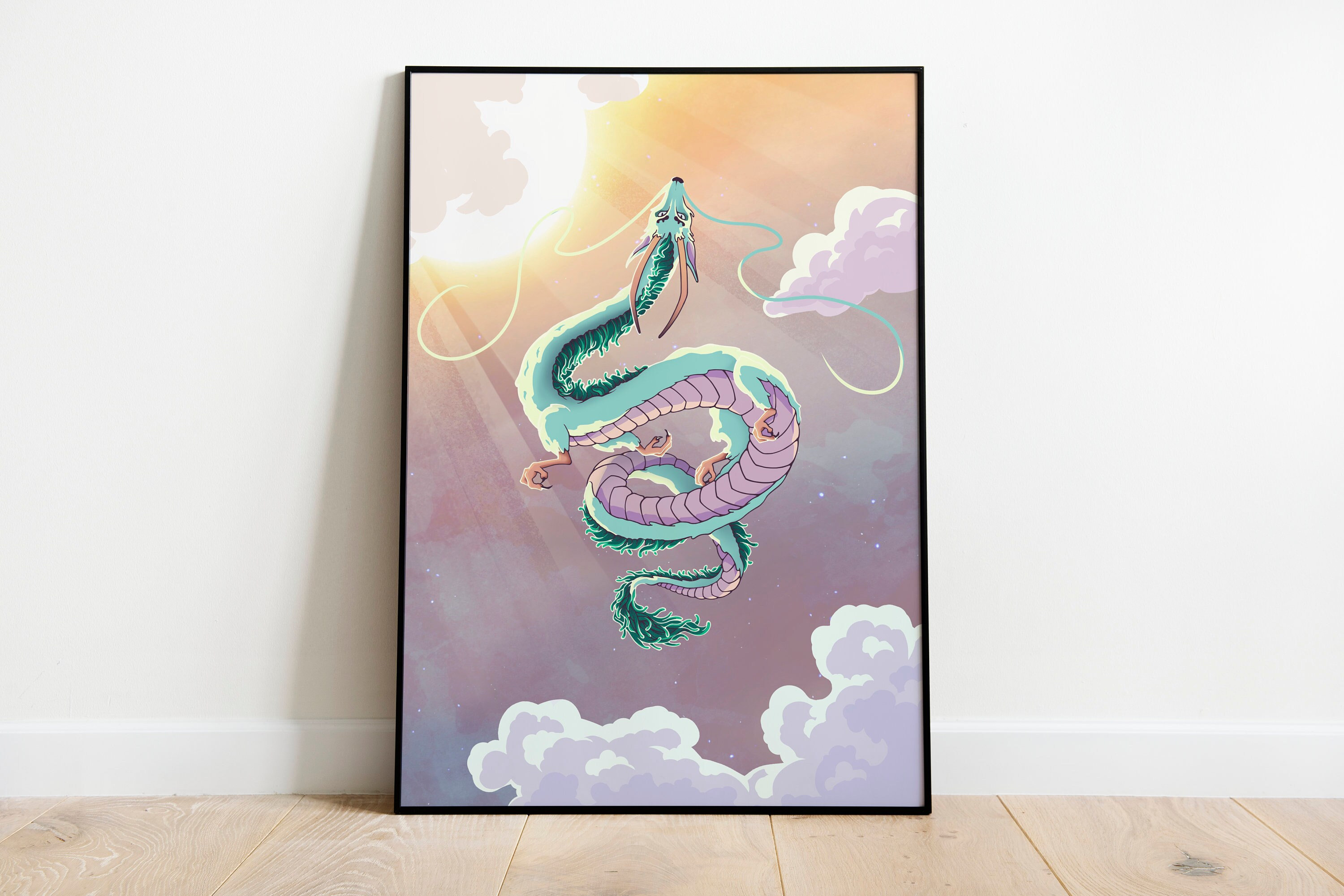 Haku Spirited Away Digital Poster - Etsy