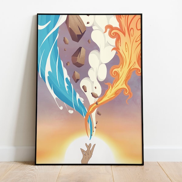 Digital Poster inspired by Avatar The Last Airbender