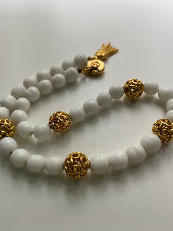 Sonia Rykiel ceramic pearl necklace