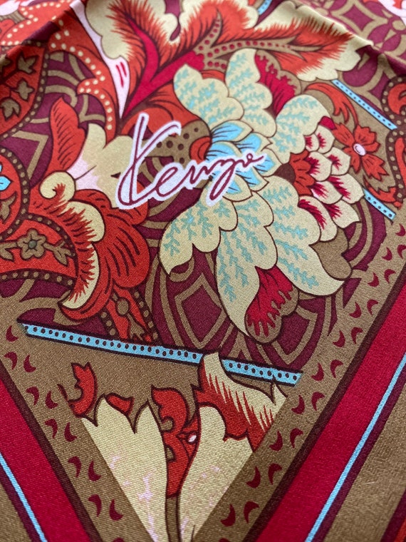 Kenzo silk scarf with lilies