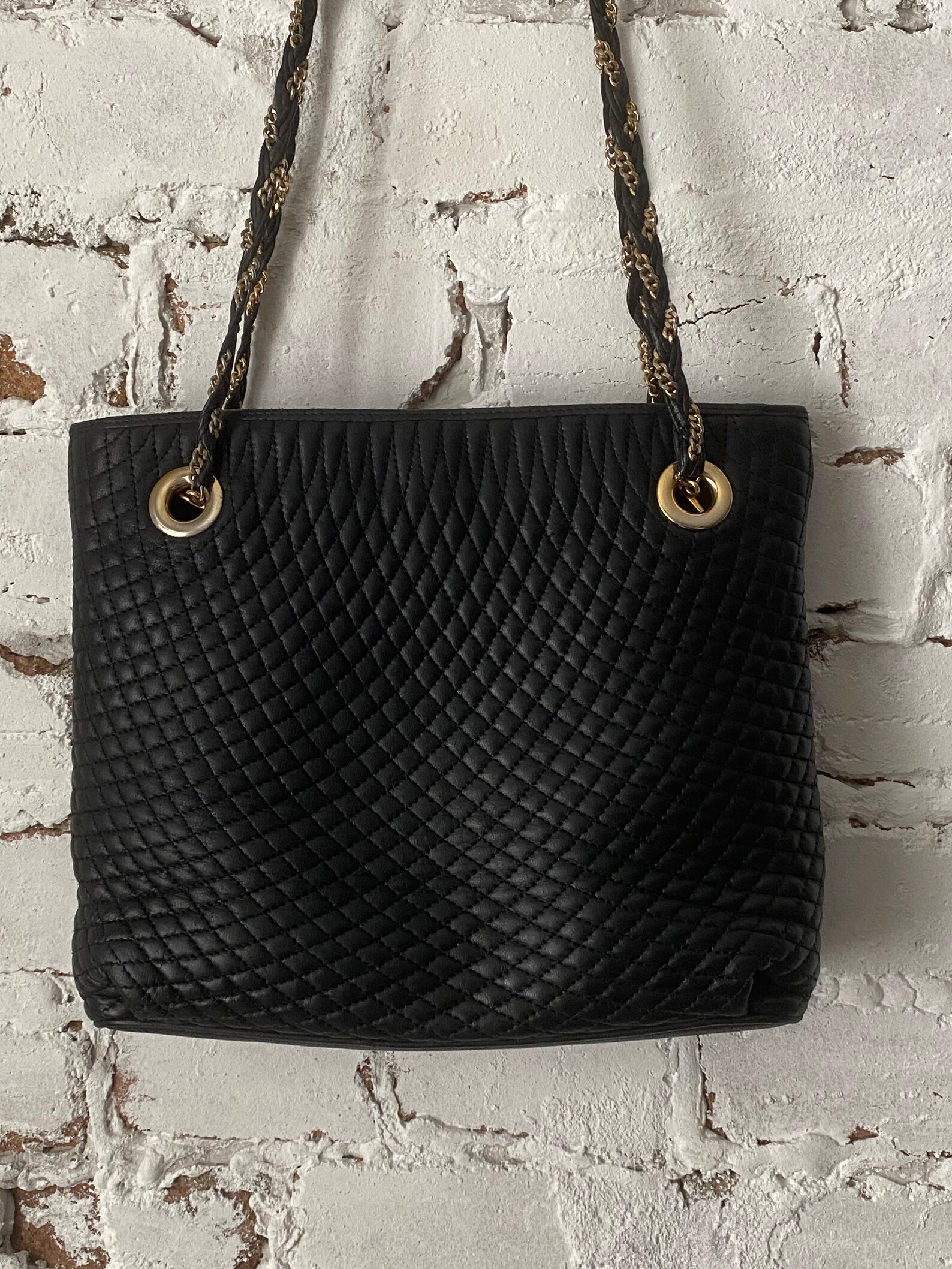 Bally quilted chain bag Etsy