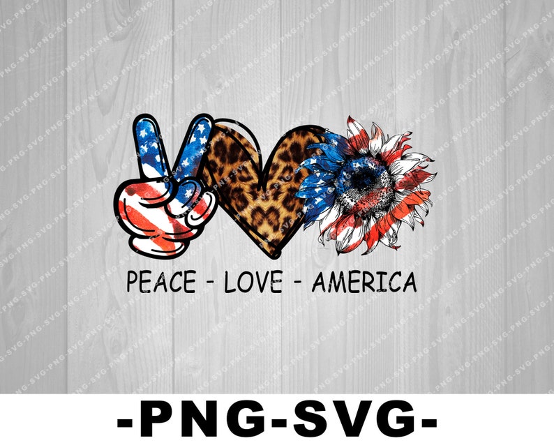 Free Free 72 Peace Love America Svg Free SVG PNG EPS DXF File