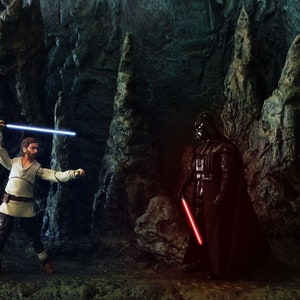 Star Wars Diorama: Vader vs Obi-Wan for 3.75 inch, 1/12 and 1/6 scale action figures