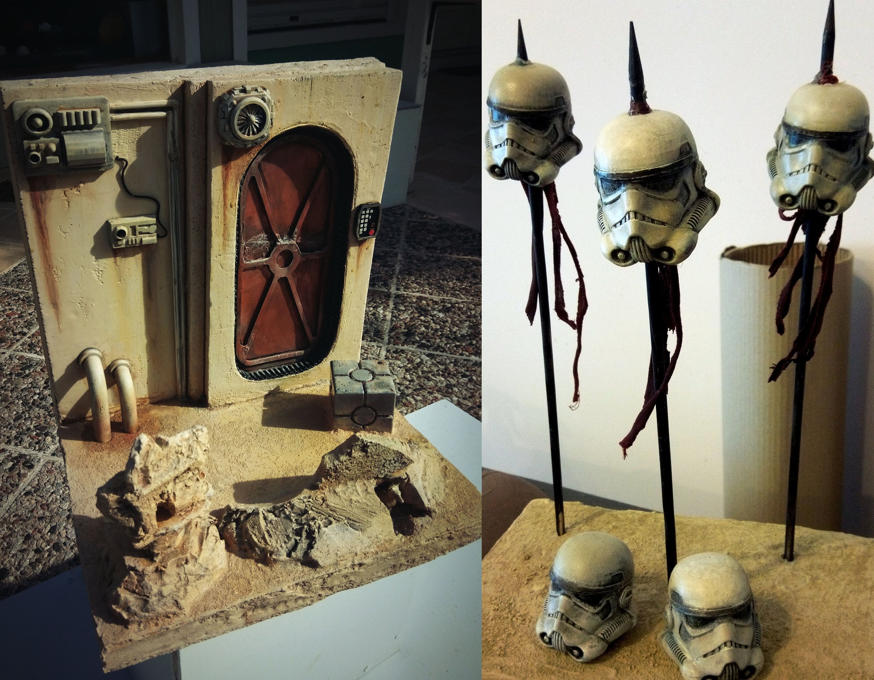 1/6 Scale Dioramas for Star Wars Action Figures Like Hot Toys 2 X ...