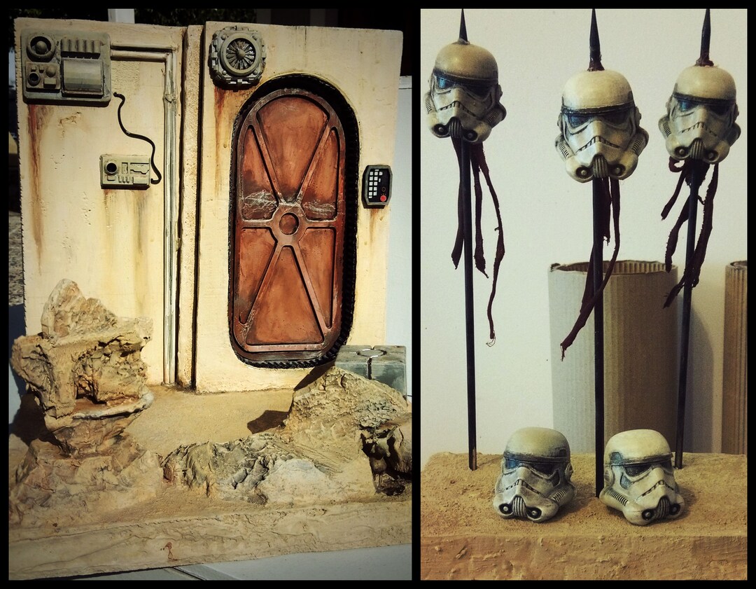 1/6 Scale Dioramas for Star Wars Action Figures Like Hot Toys 2 X ...