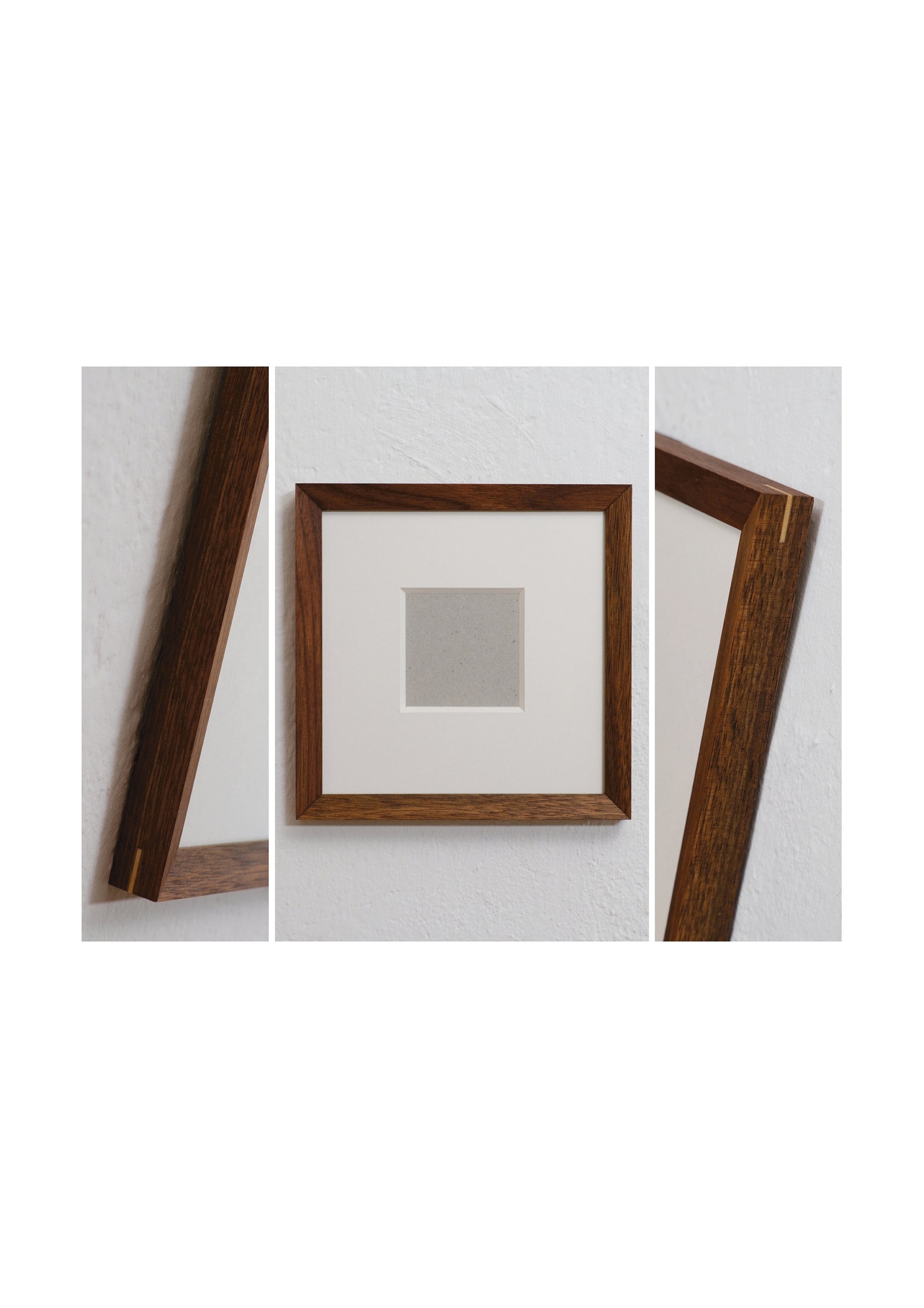 15 x 15 cm walnut solid wood picture frame with museum Etsy