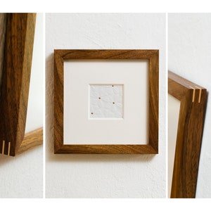 Picture frame walnut 15 x 15 cm