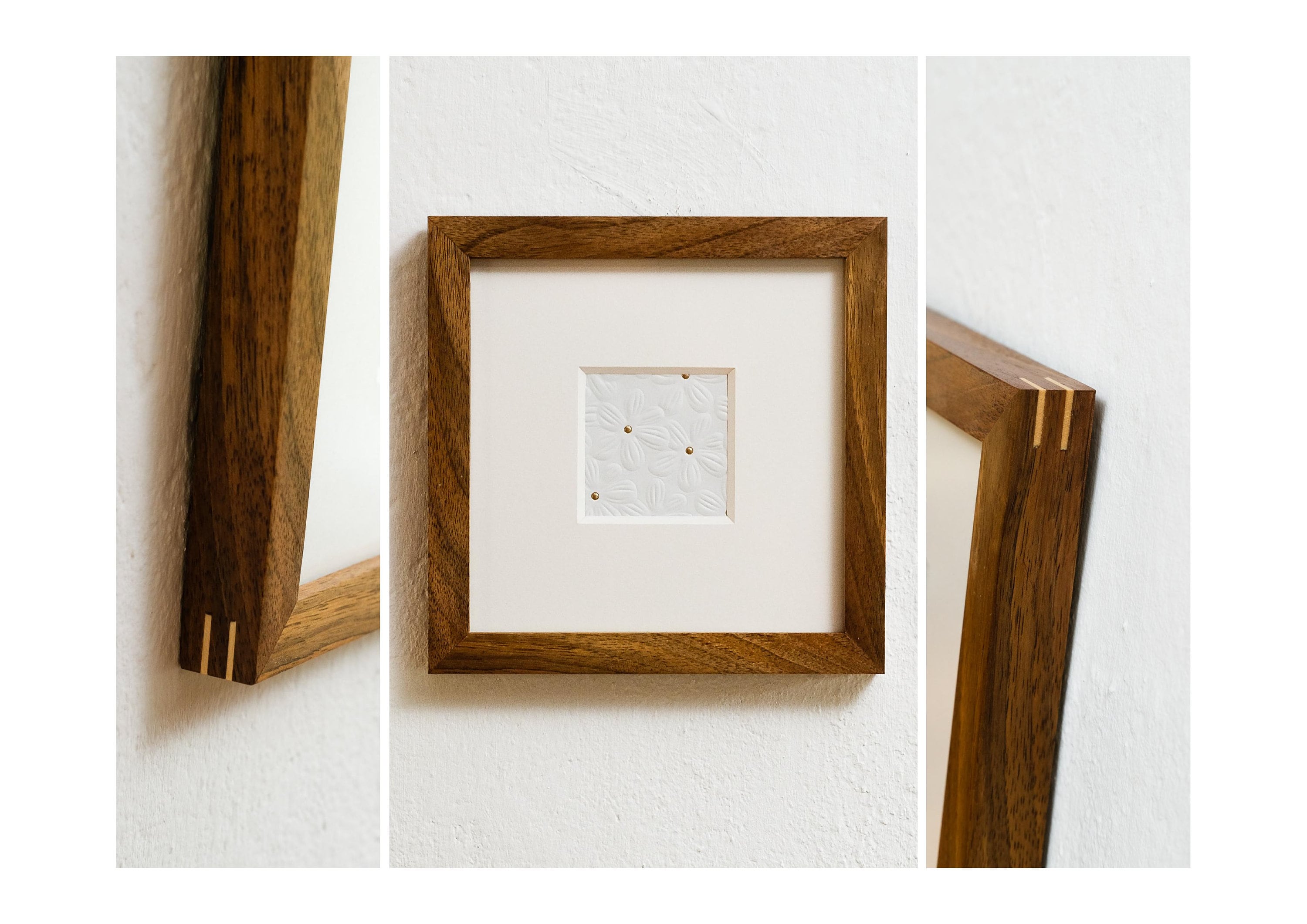 Walnut Picture Frame 15 X 15 Cm - Etsy