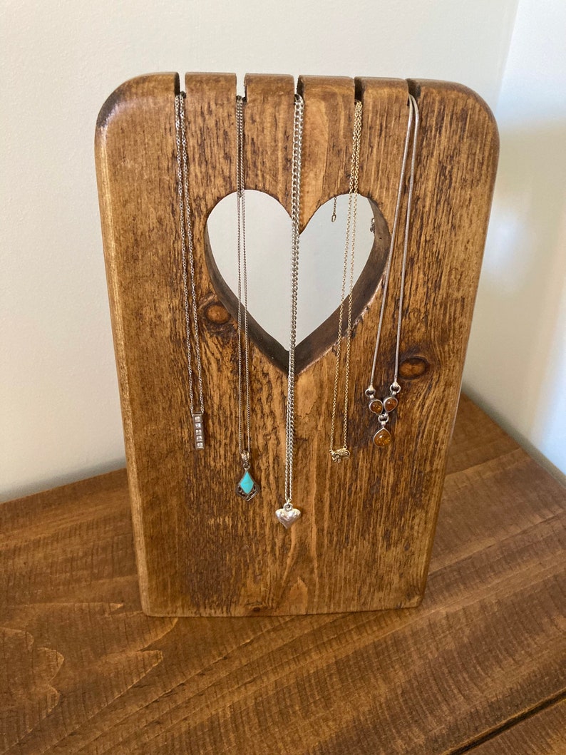 Jewellery Stand Necklace Stand Wooden Jewellery Stand Etsy UK