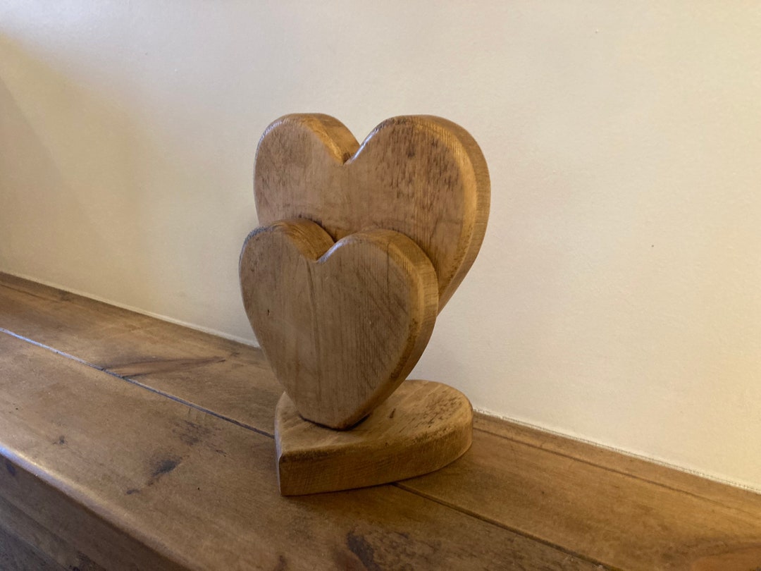 Wooden Heart, Heart Ornament, Rustic Heart Ornament, Home Decor