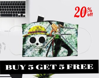One Piece Anime Face Masks Filter One Piece Face Masks Etsy