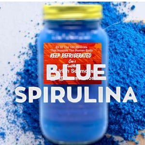 Blaue Spirulina Seamoos Gell