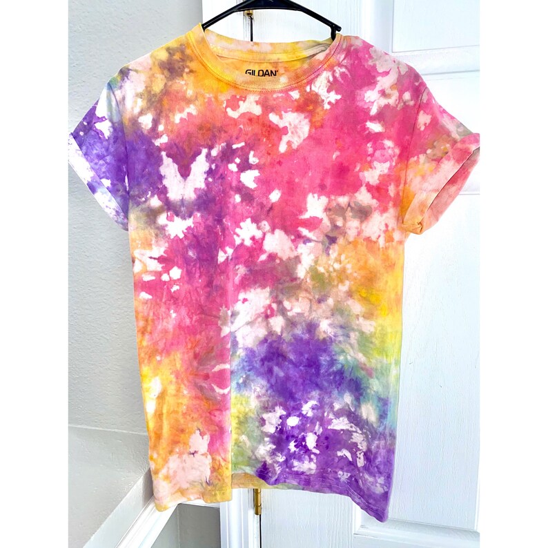 Tie-Dye T-shirt & Crop Tops Crumble Tie-Dye Marble Tie-Dye | Etsy