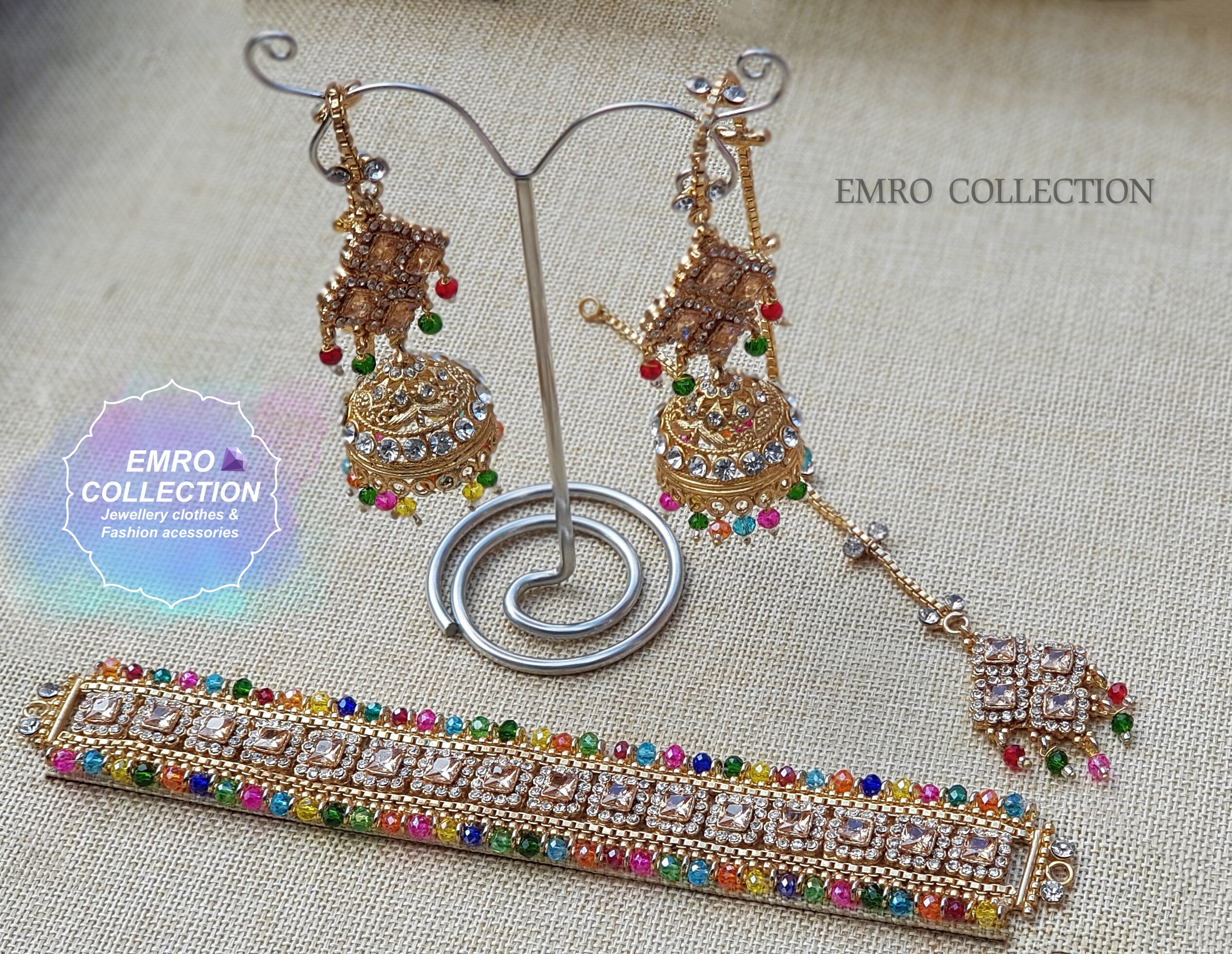 Multi choker for mehndi Pakistani Jewellery Mehndi Etsy