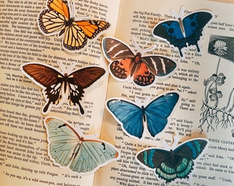 Vintage Butterfly stickers