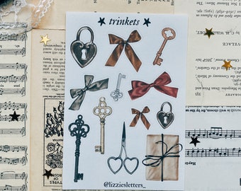 Trinkets sticker sheet