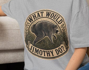 What Would Jimothy Do T-Shirt | Bear Graphic, Vintage Meadow Design