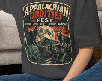 Appalachian Oddities Fest T-Shirt | Mothman, Skunk Ape, Flatwoods Monster