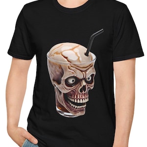 Funny Zombie Brains Drink T-Shirt: Unisex Halloween Costume Tee