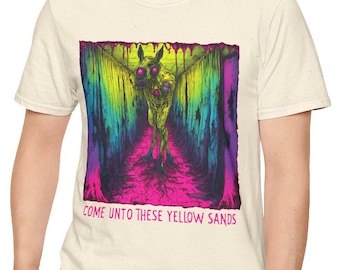 Neon Mother Horse Eyes T-Shirt: Reddit Creepypasta Horror Tee