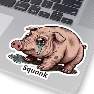 Squonk Sticker: Pennsylvania Cryptid Decal for Laptop, Water Bottle
