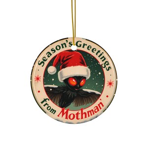 Mothman Christmas Ornament: Cryptid Holiday Decor image 5