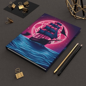 Nautical Adventure Hardcover Journal: Pirate-Themed Writing Notebook
