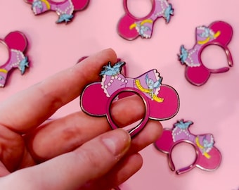 Cinderella Pink Dress Ear Lapel Pin