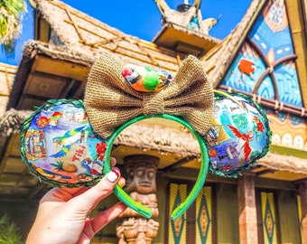Tiki Room Inspired Minnie Ears | Disney Attractions | Disney Gifts | Disney Vacation