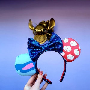 Lilo and Stitch Inspired Minnie Ears | Minnie Ears | Disney Ears | Gifts for Disney Fans | Disney Vacation
