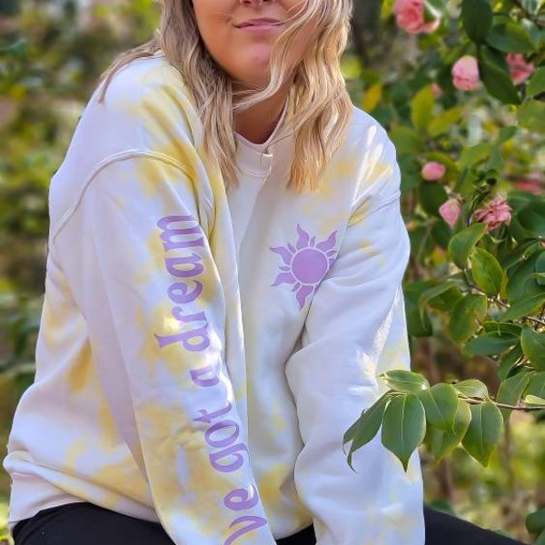 Rapunzel Tie Dye Sweatshirt | Tangled Sweatshirt