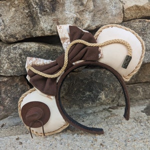 Indiana Jones Inspired Minnie Ears | Minnie Ears | Disney Ears | Gifts for Disney Fans | Disney Vacation