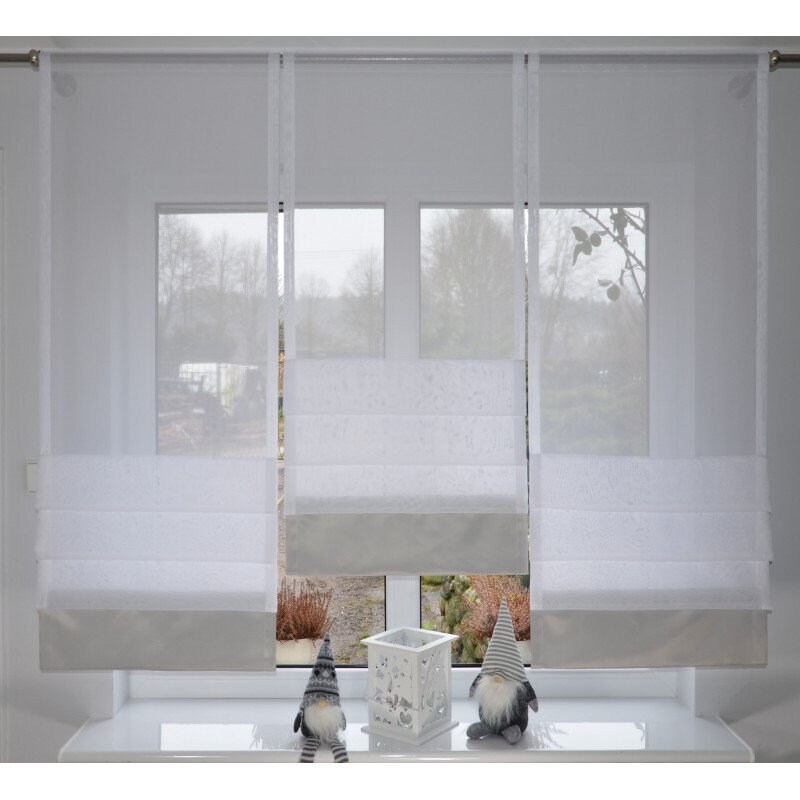 NEU Design Moderne Scheibengardine Fenstergardine Gardine Weiß | Etsy