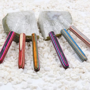 Biggie Pipes Premium Natural Wood & Glass Pipe Chillum Gift Set  | Free Custom Engraving | Personalized gift - Smooth Rip Smoke in Style