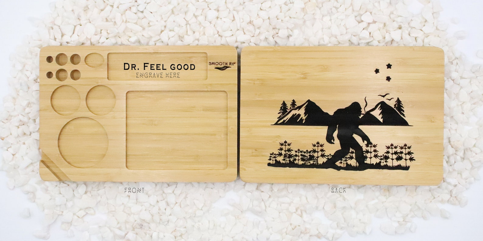 Custom Engraved Wood Rolling Tray by Smooth Rip Add Your Own Etsy