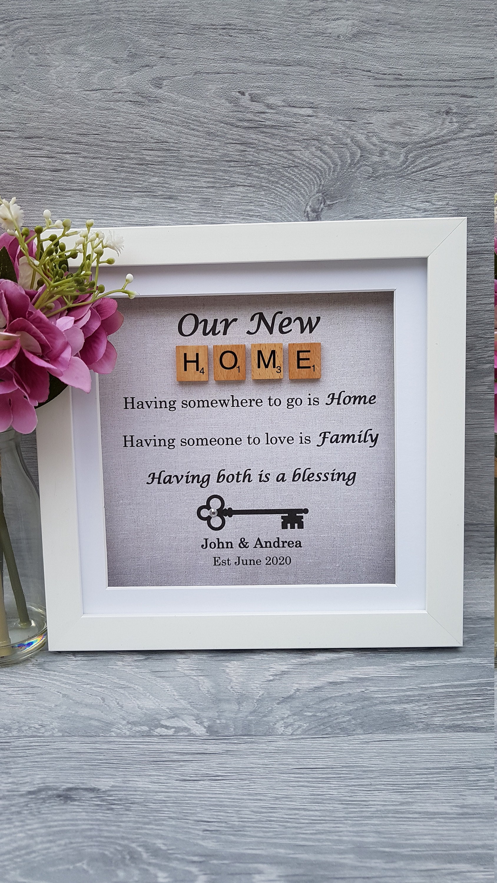 Personalised New Home Frame gift/ Housewarming gift/ Moving in Etsy