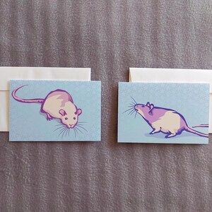 Carte de voeux - Rats mignons