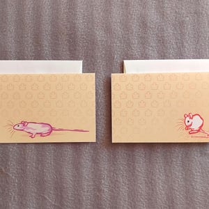 Carte de voeux - Souris mignonnes
