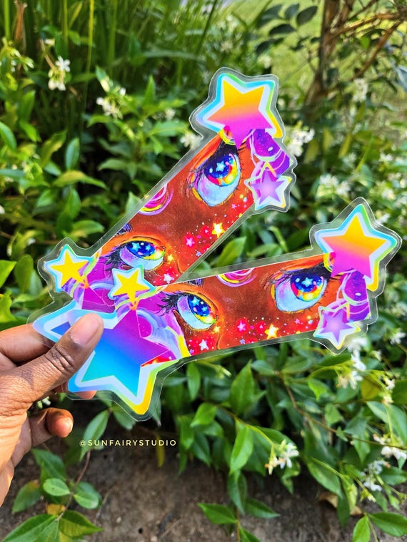 Aurora laminated bookmarks, High quality thick sturdy cardstock, gift, bookmark