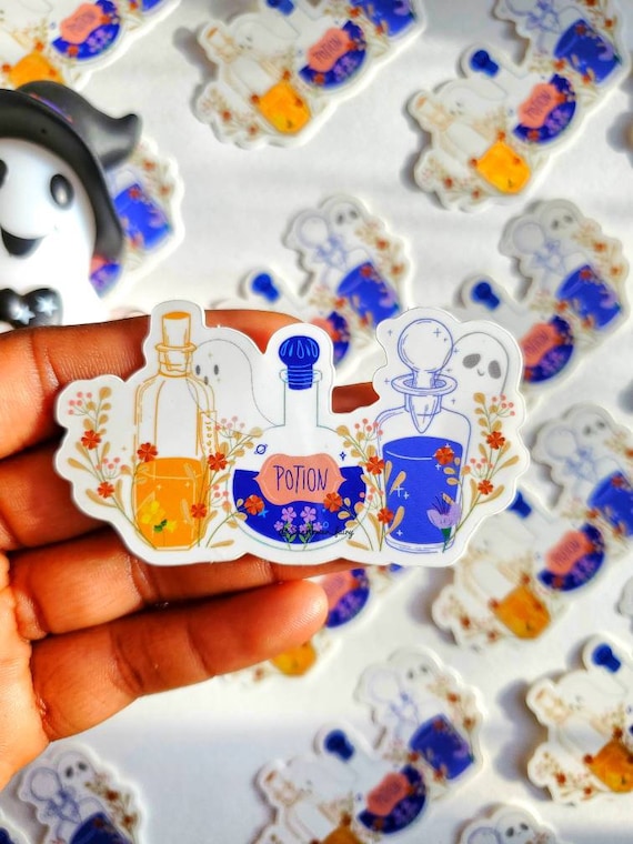 Ghost potion sticker, holloween sticker, ghost sticker, laptop decal