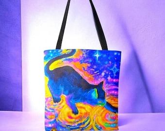 Bolso tote Astro Black Kitty