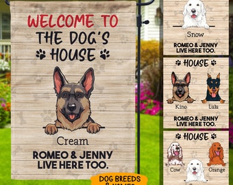 personalized dog flags