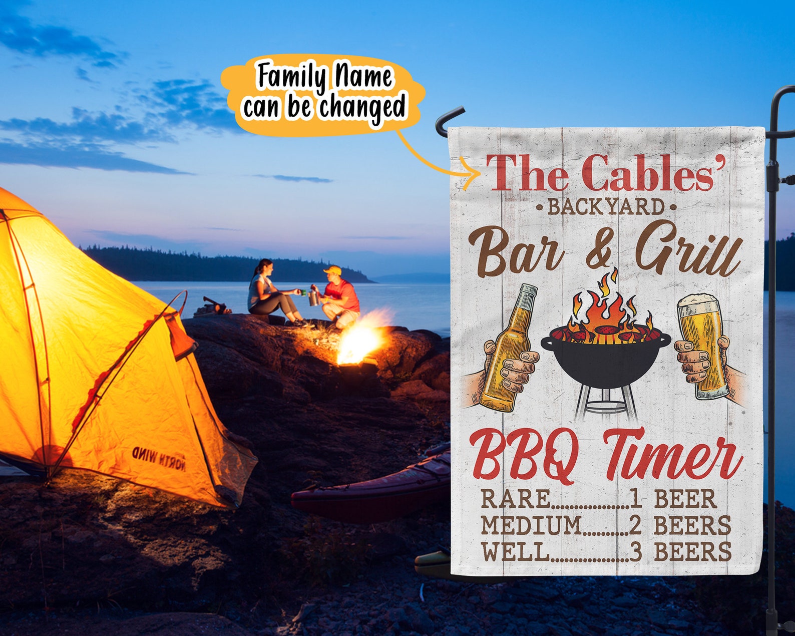 Personalized Gifts For Campers Bar and Grill Print Camping Etsy